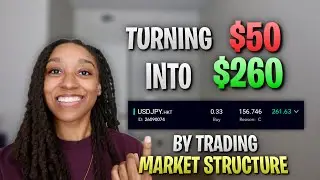 Turning $50 Into $260 with a 1:5 RR Swing Trade | Small Account Growth