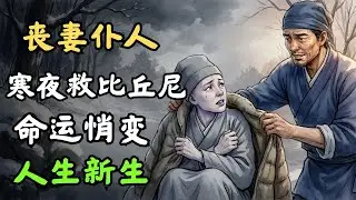 丧妻仆人救下寒夜颤抖的比丘尼，命运悄然改变