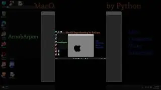 MacOS logo drawing using python turtle | Apple (mac) logo #shorts #windows_logo #Arnob_Arpon