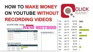 How To make $185 on Clickbank and youtube Without Recording any videos -- NEW METHOD