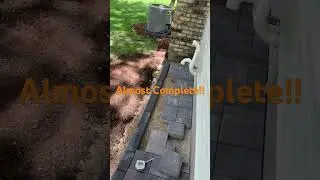 Hardscape Project Almost Complete! #hardscapedesign #hardscape #construction #paverpatio