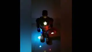 Kart In Box | Captain America Toys | Captain  | Avengers Toys | Rotate | Lightning | Music | Walking