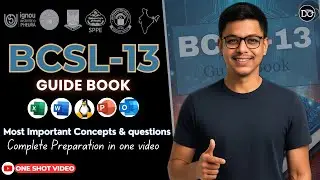 Complete BCSL-13 preparation | BCSL 013 Practical | #bca 1st semester Practical #ignou | One Shot