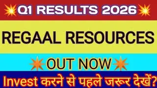 Regaal Resources Q1 Results 🔴Regaal Resources Results 🔴Regaal Resources Latest News🔴Regaal Resources
