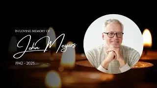 Candlelight Funeral Photo Canva Slideshow Template I Instant Download