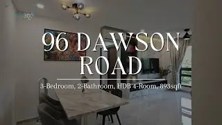 96 Dawson Road: 3-Bedroom HDB Flat | Virtual Tour by Real360
