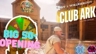 EXPLORING the ARK Club x Day 1 x Opening 50 Loots at once!! x Ark Survival Ascended Official PVE
