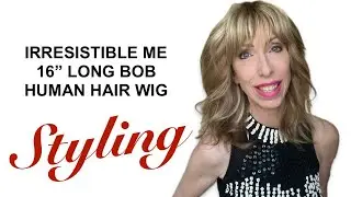 Styling The Irresistible Me 16” Long Bob Human Hair Wig | Affordable Wigs