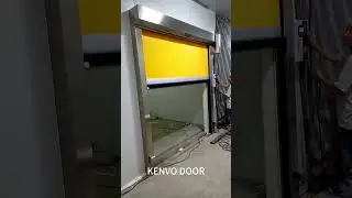PVC Fabric Rapid Rolling Shutter Doors for clean rooms in pharmaceutical factory
