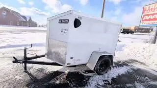 Cargo Mate E Series 4x6 Enclosed Cargo Trailer - White - AAA Trailer Howell Mi