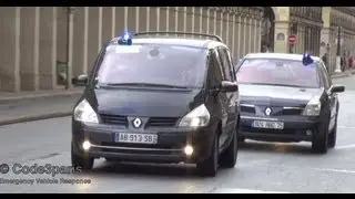 Voitures de police banalis&eacute;es // Unmarked Paris Police Cars