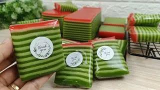 MODAL EKONOMIS RASA FANTASTIS ENAK BANGET KENYAL LEMBUT SUPER PREMIUM | KUE LAPIS TAPIOKA PANDAN