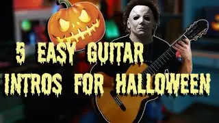 5 Easy Guitar Intros for Halloween | Classical Guitar Arrangement by Aaron Willmon
