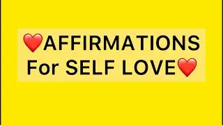 SELF LOVE ❤️ AFFIRMATIONS IN HINDI & ENGLISH | USE HEADPHONES FOR FASTEST RESULTS |