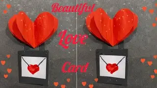 Super Easy DIY 3d Heart Valentines Day Card♥️