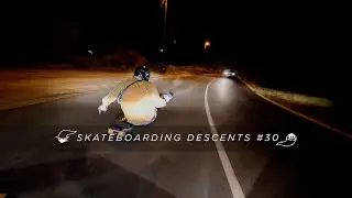 Skateboarding Descents #30: Izac at full speed during the night in Cape Town City Center
