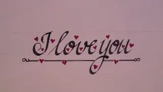 cursive letters - how to write cursive letters I love you - for beginners