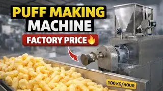 Puff Making Machine | Kurkure Making Machine | Full Working Demo