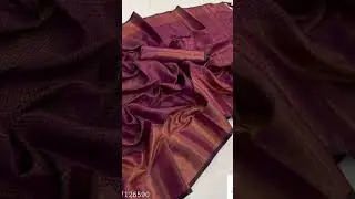 Copper zari silk saree