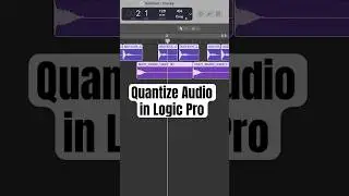 Logic Pro | C&oacute;mo cuantificar regiones de audio #logicpro #ingenier&iacute;adeaudio