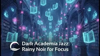 Dark Academia Jazz: Rainy Noir for Focus | Moody Jazz for Late-Night Reading & Deep Work, Full Album