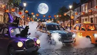 Halloween Vehicle Parade 🎃 | Fun Spooky Kids Song with Witch Car,  #halloweensongsforkids #halloween