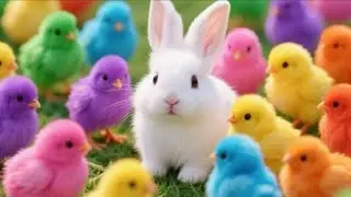 Colorful Chickens, Cute Chickens, Rainbows Chickens, Cute Ducks, Rabbit, Cute Animals