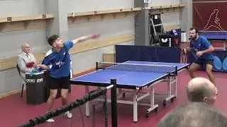В.Дубровин -  С.Шкёпу. Чемпионат по настольному теннису в Молдове