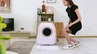 Effortless Pet Care: KIKGUZE Automatic Cat Litter Box for Busy Owners!