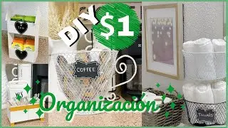 Ideas para Organizar con solo $1 /  Dollar Tree Hacks DIY