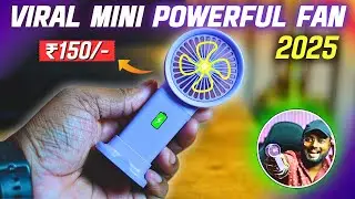 Best Mini Fan Under ₹200 in 2025 🔥 | Rechargeable, Portable & Powerful! 🧊✨| Unique Gadgets Ep 16 🔥
