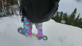 2024-01-20-Blackcomb-Snowboarding Glades Skier's Left of Zig Zag