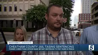 Jailer who 'tortured' inmate strapped to a restraint chair is sentenced to prison
