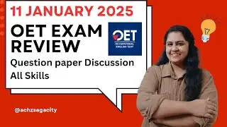 11 JANUARY 2025 OET Exam Full Details - Introspection #oetexam2025 #oet #firstinyoutube