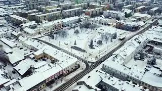 Zimowe Suwałki z lotu ptaka - grudzień 2022