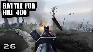 Call of Duty 2 Gameplay | The Battle for Hill 400 ( Hard ) | Part 26 | U.S Campaign