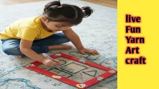 Yarn Pen Craft for Kids | Punch Needle Style Craft | Easy Wool Art for Kids @HubofkidsPS 