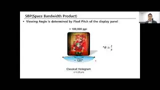 CAPE Lecture by Prof. Hong-Seok Lee - Holographic Flat Panel Display, Cambridge University