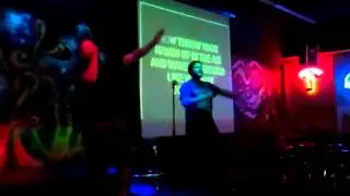Tyler George and Sean Bowden singing karaoke