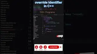 program of function override in C++ | #shorts #ytshorts #youtubeshorts #ai #music  #coding #trending