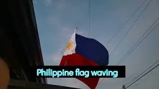 Philippine flag waving