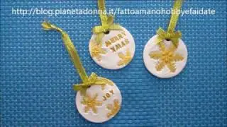 DECORAZIONI NATALE FATTE CON IL DAS