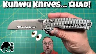 Unboxing the Kunwu Chad knife in PM60 steel to an HRC 66-69&hellip; an insanely good knife.