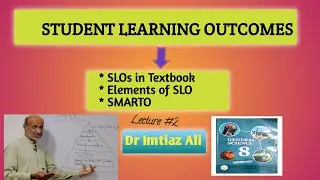 STUDENT LEARNING OUTCOMES|Textbook|Elements of SLO| SMARTO| @drimtiazali4162