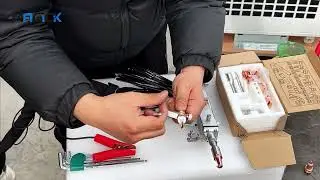 Qilin system double pendulum handheld laser welding machine installation and use video