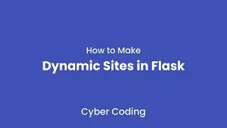 Flask Tutorial #3 - How to Make Dynamic Sites in Flask