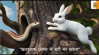 शरारती खरगोश बनाम खतरनाक साँप: एक सीख!(Mischievous Rabbit vs. Menacing Snake: A Lesson Learned)