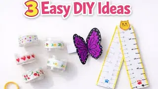 3 easy DIY crafts | bookmark, foldeble scale,&washi tape