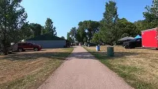 Saturday Morning through the campground