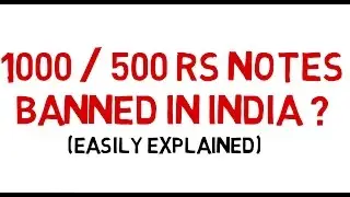 (हिन्दी) 1000 Rs 500 Rs Ban ?